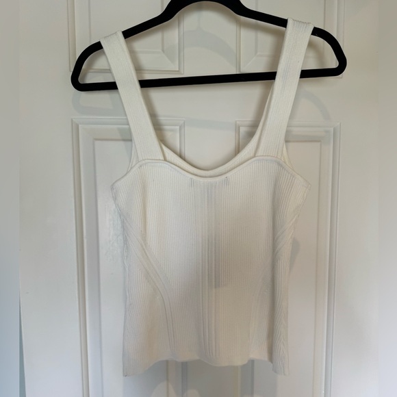NWT White House Black Market Ribbed Knit Sweater Tank | Sz M - Picture 6 of 10